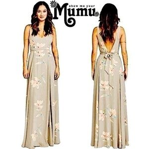 Show Me Your Mumu Dress Crisp Jenn Maxi Dress Lily Showers New